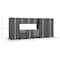 Newage Products Bold Series 12 Piece Garage Cabinet Set w/Stainless Steel Top, Black 63203 - alternate 4